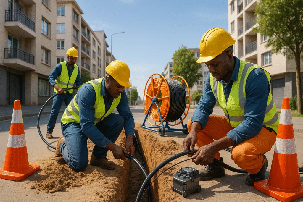 Khaled Abdoulaye - Entrepreneur Ingénieur Télécom - Projet Déploiement Fibre Optique - 1